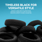 Large Thick Hair Ties, Large Cotton Stretch, Ponytail Holder Seamless Hair Bands Scrunchies Accessories for Women Girls Hair Ties No Crease Headband HOYOLS (Black)