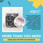 HOYOLS Clear & Black Elastic Hair Ties Rubber Bands Soft Ponytail Holder Mini Plastics Polyband for Women Youth Girls 1500 Pcs Assorted Color Accessories TPU