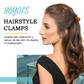 HOYOLS 36 Pcs Small Tortoise Hair Claw Clips, Mini Half Up Plastic Hairclips for Women Girls, Strong Grip Non-Slip Jaw Clips for Thin Short Hair (Amber Glow Mix Color)