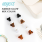HOYOLS Mini Hair Claw Clips for Women, 36pcs Small Little Plastic Hairclips, Strong Grip Non-Slip Jaw Clips for Thin Short Hair (Classic Assorted Colors)