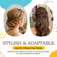 HOYOLS 12 PCS Brown French Hair Pins for Women, 3.5 Inch U Shaped Hair Sticks for Chignon Buns, French Twist Fork Pins Clips, Hairpins for Styling & Updos Hair Accessories
