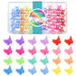 HOYOLS Mini Butterfly Hair Clips, Y2K Small Jaw Hairclips for Women and Teens, 90s Cute Hair Accessories for Braids 12 Assorted Colors, 48 Pcs (Candy Rainbow) 