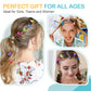 HOYOLS Mini Butterfly Hair Clips, Y2K Small Jaw Hairclips for Women and Teens, 90s Cute Hair Accessories for Braids 12 Assorted Colors, 48 Pcs (Candy Rainbow)