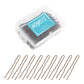 Hoyols U Shaped Hair Pins Brown, U Shape Bobby Pins Metal Curved Curly Waved Bun Clips Hairpin for Buns Women Girls Grips Hairstyle Updo Thin Thick Hair, 100 Count 2.4 Inch (Brown)
