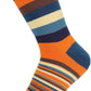 HOYOLS Men's Dress Casual Colorful Stripe Cotton Socks Patterned Business Long Socks (5 Packs)