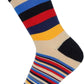HOYOLS Men's Dress Casual Colorful Stripe Cotton Socks Patterned Business Long Socks (5 Packs)