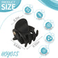 Hoyols 1/2 inch Tiny Hair Clips Matte Black, Small Clamp Claw Clips No Slip No Crease Strong Grip for Women Girls Men Fine Medium Thick Hair Styling Accessories 48 Pcs