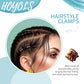 Hoyols Small Mini Jaw Hair Claw Clips for Women and Girls - 48 Pcs Amber Brown Plastic No Slip Bulk Set for Makeup, Styling and Thin Fine Hair