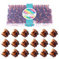 Hoyols Small Mini Jaw Hair Claw Clips for Women and Girls - 48 Pcs Amber Brown Plastic No Slip Bulk Set for Makeup, Styling and Thin Fine Hair 