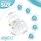 Hoyols Clear Small Mini Claw Clips for Hair, 48 Pcs Tiny Plastic Jaw Clips Strong Girp No Hair Pulling Cute Hair Accessories for Women Girls Short Thick Hair