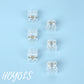 Hoyols Clear Small Mini Claw Clips for Hair, 48 Pcs Tiny Plastic Jaw Clips Strong Girp No Hair Pulling Cute Hair Accessories for Women Girls Short Thick Hair