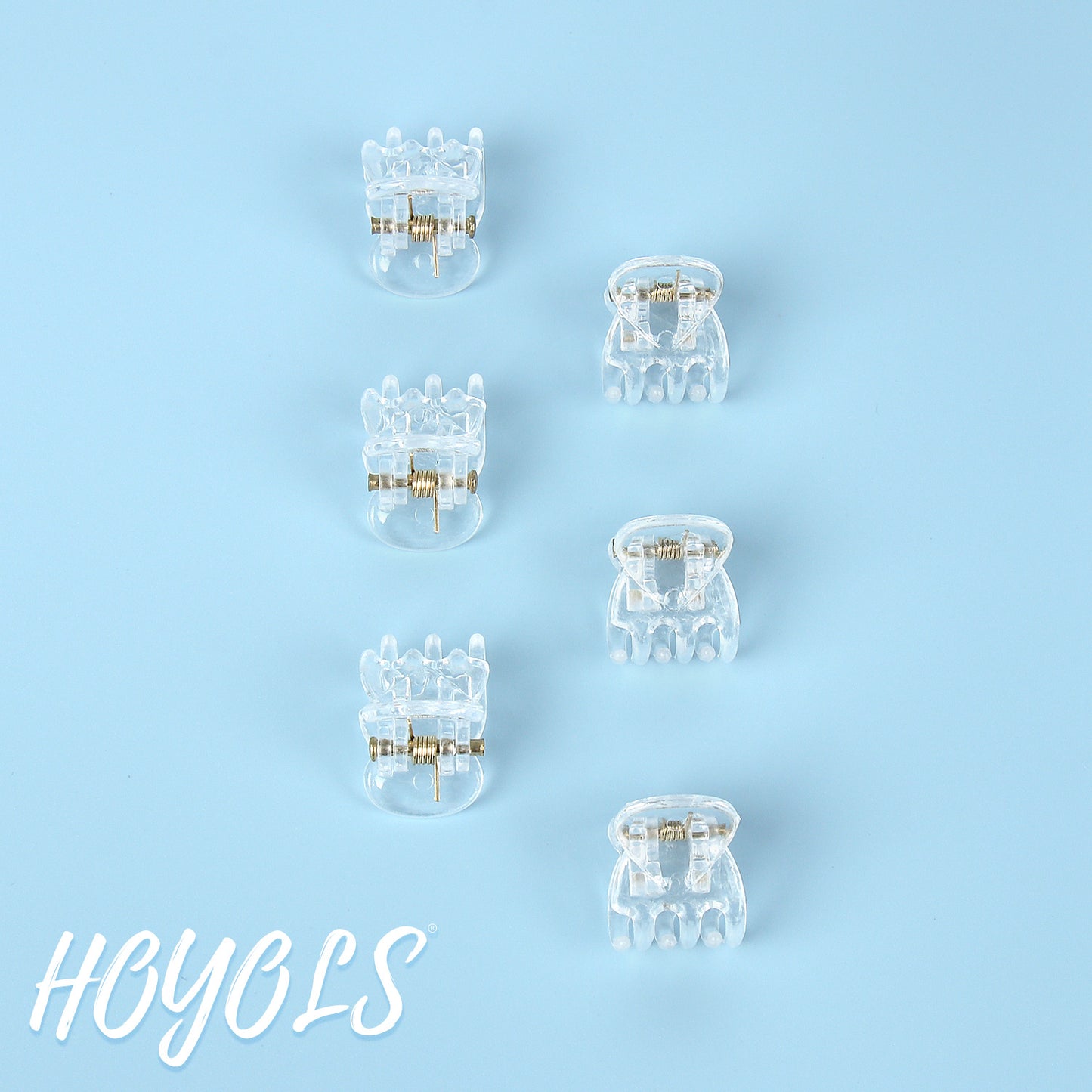 Hoyols Clear Small Mini Claw Clips for Hair, 48 Pcs Tiny Plastic Jaw Clips Strong Girp No Hair Pulling Cute Hair Accessories for Women Girls Short Thick Hair