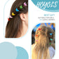 Hoyols Butterfly Hair Claw Clips for 90s, Small Mini Cute Hair Accessories for Women Teens Thin Braids 12 Colors 48 pcs (Matte Candy)