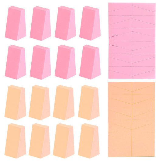 Makeup Sponge Wedge Shaped Blender, Professional Applicators Latex Free Foam, For Cosmetic Blending Foundation 48 pieces Bulk Pack by HOYOLS