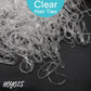 Clear Elastic Hair Bands, 2500 Small Rubber Bands Braids for Girls Kids Women Non-Slip Tiny Soft Hair Ties Braiding Hair Accessories Value Pack Hoyols