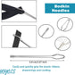 HOYOLS Bodkin Needles Drawstring Threader, Sewing Replacement Tools 6pcs Set, Stainless Steel Tweezers Flexible Quick & Easy Rethreads for Wool Yarn Ribbon Elastic Tape