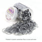 Hoyols Rubber Hair Ties Elastic Bands Ponytail Polyband Ties for Kids Women Girl 1000 Piece Pack (Silver Metal)