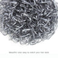 Hoyols Rubber Hair Ties Elastic Bands Ponytail Polyband Ties for Kids Women Girl 1000 Piece Pack (Silver Metal)
