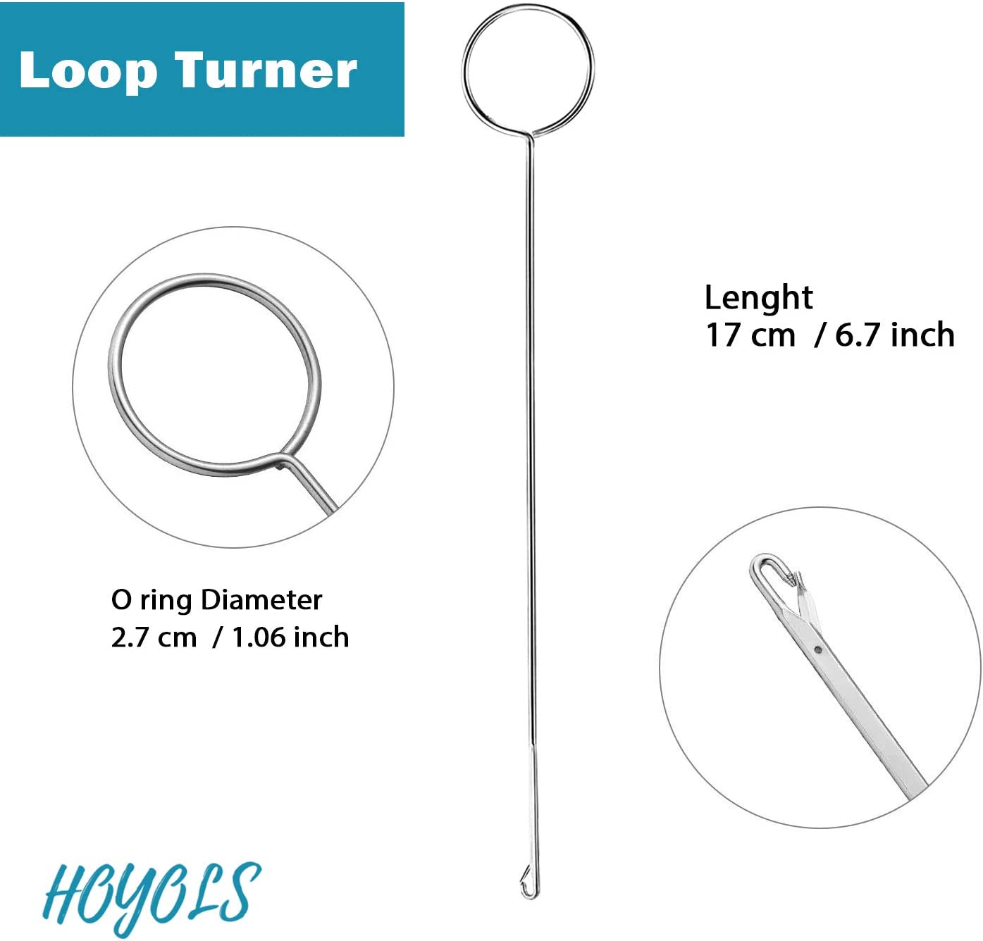 Drawstring Threader – 7Pcs Set, Bodkin Threader, Sewing Loop Turner, Elastic Threaders Tweezers, Quick & Easy Flexible Rethread Drawstrings Replacement Tools Needle for Craft Hoodies Sweatpants Ballet