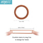 Seamless Cotton Hair Ties, Small Elastic Hair Ties Ponytail Holders for Fine Hair No Damage Tiny Head Bands for Toddler Girls Kids 100pcs 1.2 inch by Hoyols (5 colors)
