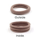 Soft & Stretch Cotton Hair Ties Large Hair Bands Nylon Fabric Ponytail Holder for Thick Heavy Curly Hair, No Slip No Damage Seamless Scrunchies Headbands  (Caramel)