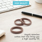 Soft & Stretch Cotton Hair Ties Large Hair Bands Nylon Fabric Ponytail Holder for Thick Heavy Curly Hair, No Slip No Damage Seamless Scrunchies Headbands  (Caramel)