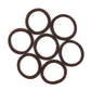 Soft & Stretch Cotton Hair Ties Large Hair Bands Nylon Fabric Ponytail Holder for Thick Heavy Curly Hair, No Slip No Damage Seamless Scrunchies Headbands  (Espresso)