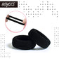 Large Thick Hair Ties, Black Ponytail Holder Seamless Hair Bands Cotton Stretch for Women Mens Hair Ties No Damage Headband HOYOLS (Black)