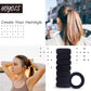 Large Thick Hair Ties, Black Ponytail Holder Seamless Hair Bands Cotton Stretch for Women Mens Hair Ties No Damage Headband HOYOLS (Black)