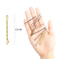 Hoyols Bobby Pin for Blonde Hair, Premium Metallic Crimped Grip Hairpins, Secure Hold Wavy Slide Proof Gold Hair Styling Pins for Women Buns Thin Hair 100 Count (Blonde)