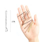 Hoyols Hair Pins Silver, Crimped Grip Bobby Pin, Secure Hold Wavy Slide Proof Hair Styling Pins Holder For Gray Hair Women Decorative 100 Count, 2 inch (Silver)