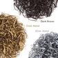 Hoyols Hair Ties Elastic Rubber Bands Ties for Ponytail Braid Holder for Kids Girl Women Brown Silver Gold Color 1000 Piece (6 Mixed Ladies Color)