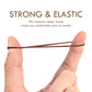 Hoyols Strong Hair Elastic Rubber Bands Ponytail Polyband No Damage Ties for Hair Women Girl Reusable 1000 Piece Pack (Brown)