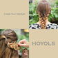 Hoyols Strong Hair Elastic Rubber Bands Ponytail Polyband No Damage Ties for Hair Women Girl Reusable 1000 Piece Pack (Brown)