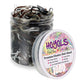 Winter Black & White Hair Ties Small Tiny Elastic Plastic Strong Hair Bands for Women Girls Kids Brown Thick Thin Hair Braided Stretchy Bulk 1000pcs HOYOLS