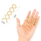 HOYOLS Spiral Hair Pins Blonde, Spin Bun Bobby Pins for Hair Screws Twists Spirals Non-Scratch Round Tips for Thick Hair Women Spin Pins Accessories 10pcs Black 2 inches (Gold Blonde)