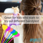 Hoyols Quick Beader for Hair Braids, Hair Beader Tool for Loading Beads on Hair Kids Girls Stringer Hair Tail Beading Ponytail Maker Multi Color Set 12 pcs