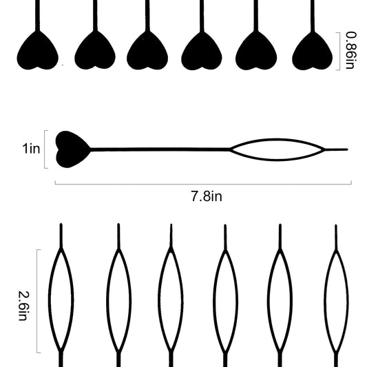 Hoyols 12pcs Quick Beader for Loading Beads on Hair Braids Beader Tool for Kids Girls Stringer Hair Topsy Tail Ponytail Maker Set 12 pcs Black