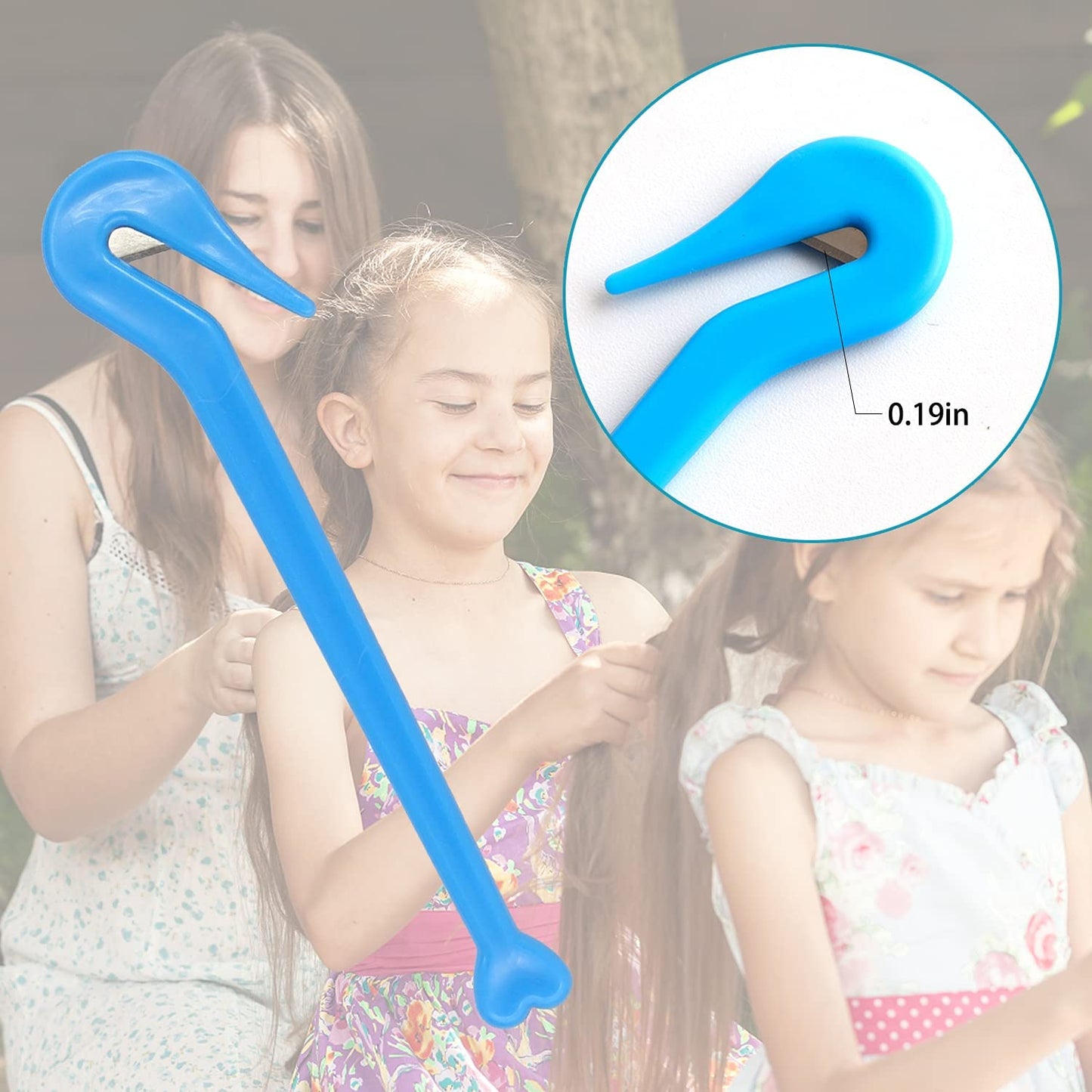 HOYOLS Elastic Hair Bands Remover, Ponytail Rubber Bands Hair Ties Cutter Removal Tool 4 pcs