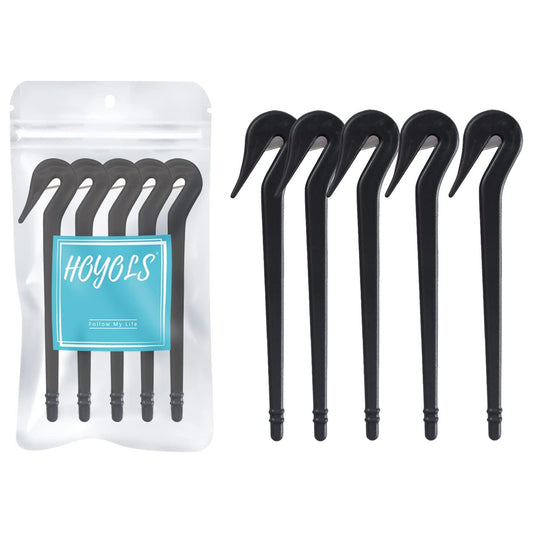 HOYOLS Elastic Hair Bands Remover, Rubber Bands Infant Baby Girls Hair Ties Cutter Removal Tool 5pcs (Black)
