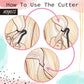 HOYOLS Elastic Hair Bands Remover, Rubber Bands Infant Baby Girls Hair Ties Cutter Removal Tool 5pcs (Black)