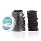 Hoyols Small Thin Hair Elastics Brown Hair Ties Elastics Braided for Baby Kids, Women No Metal Ponytail Holder Hair Band 2mm 1 inch 100 pcs (Dark Ash Brown)