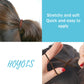 Hoyols Small Thin Hair Elastics Brown Hair Ties Elastics Braided for Baby Kids, Women No Metal Ponytail Holder Hair Band 2mm 1 inch 100 pcs (Dark Ash Brown)
