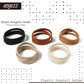 HOYOLS Flat Hair Elastics, No Metal Hair Ties Hair Bands for Thick Heavy and Curly Hair Ponytail Holders Headband 1-inch 5mm Width 42 Count (Fall & Winter Color)