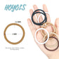 No Metal Hair Bands for Women's Hair, Ponytail Holders, No Snag Braided Hair Elastic Thick Tie for Girl Women Thick Hair 50 Count 1/8 Inch (Beeline Honey)
