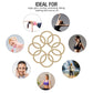 Blonde Ponytail Holders, No Metal Elastic Hair Ties, Braided Hair Bands Scrunchies for Girl Women Medium Hair 50 Count 4mm (Light Blonde)