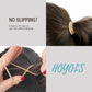 Blonde Ponytail Holders, No Metal Elastic Hair Ties, Braided Hair Bands Scrunchies for Girl Women Medium Hair 50 Count 4mm (Light Blonde)