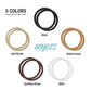 Hoyols Ponytail Holders, No Metal Braided Hair Bands Elastic Thick Tie for Women Thick Fine Curly Hair gomas para el pelo 50 Count 4mm (White) Visit the HOYOLS Store