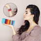HOYOLS No Metal Hair Elastics Bands Assorted Color for Women’s Medium Thick Hair 4mm, Ponytail Holder Gentle Hold No Snag Hair Ties Accessories 8 Colors 56 Count (Sharp)