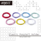 HOYOLS No Metal Hair Elastics for Girls Bands, Assorted Baby Color Ponytail Holder Gentle Hold No Snag Hair Ties for Women Fine Hair ,Pink Blue Yellow White - 7 Colors  (Baby Color)